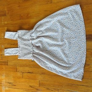 Paper crane floral dress